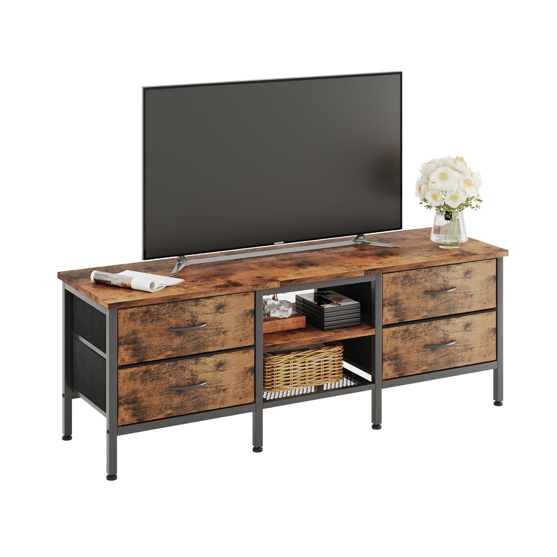 Gabinete de televisión de sala de estar moderno y simple con bomba doméstica de gran capacidad fábrica de almacenamiento a prueba de cenizas