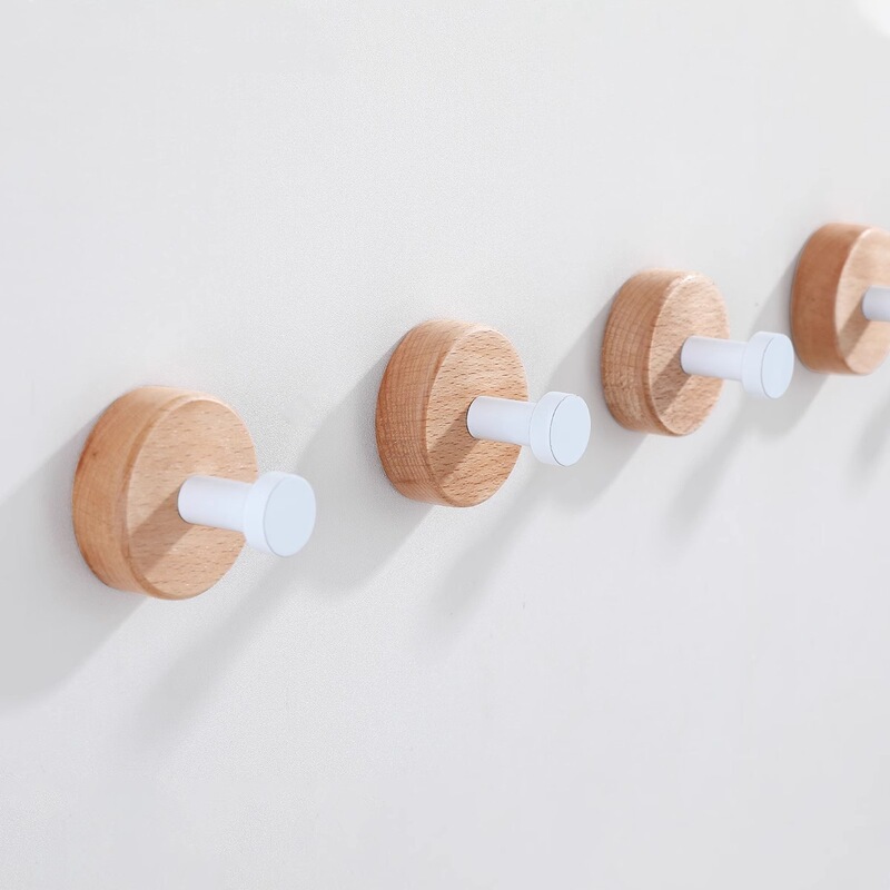 Black Walnut Wooden Door Rear Hook Bathroom Towel Rack Creative Coat Hook Nordic Style Bathroom Hook Perforation-Free Solid Wood Black Walnut Wooden Door Rear Hook Bathroom Towel Rack Creative Coat Hook Nordic Style Bathroom Hook Perforation-Free Solid Wood