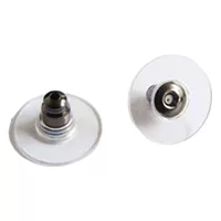 DIY серьги ювелирные аксессуары оптовая прозрачная пластиковая ушная блокировка гамбургер серьги гвоздики летающая тарелка ушей ушей