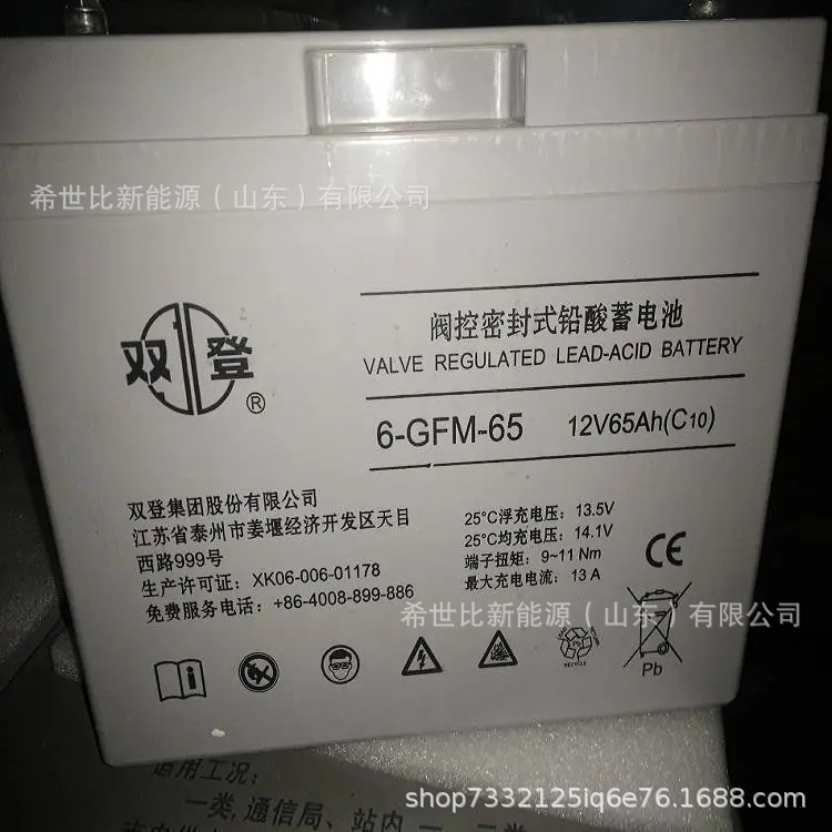 双登蓄电池6-GFM-50电力电厂12V50AH光伏发电UPS/EPS设备配套电池