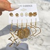 Retro earrings, advanced set, metal jewelry, European style, high-quality style, wholesale