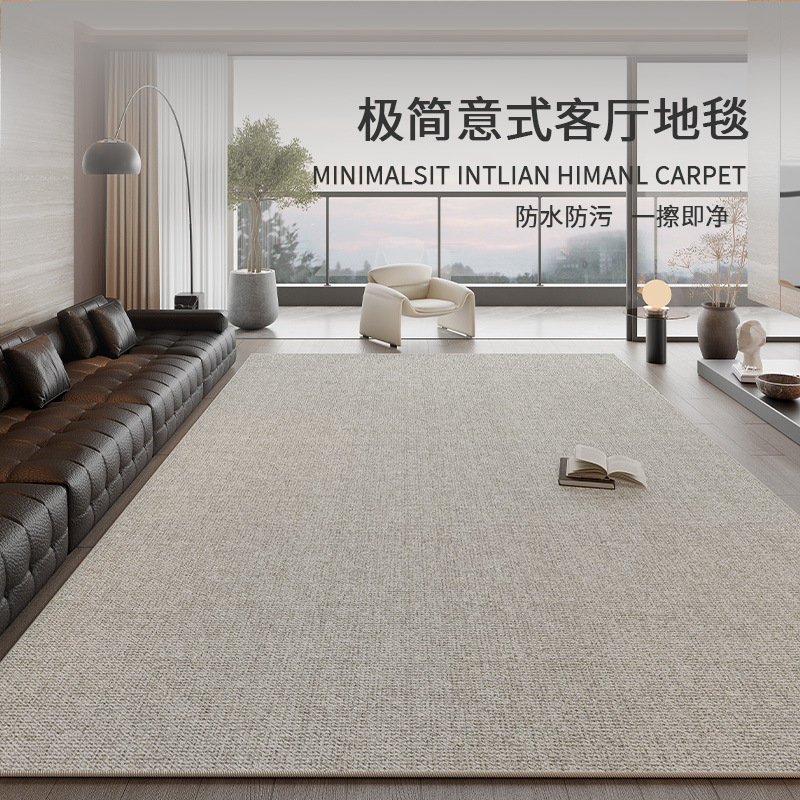 地毯客厅意式极简2025新款防水防污免洗可擦轻奢高级感易打理地毯