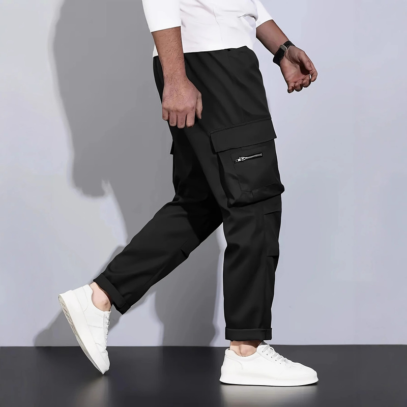 Cross-Border Exclusive Popular European and American Men's Jogger Pants, Cargo Pants, Multi-Pocket Casual Long Pants