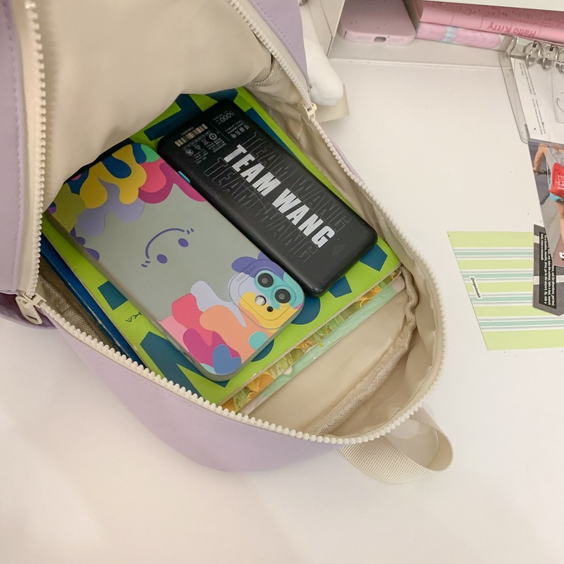 귀여운 작은 토끼 인형 가방 새로운 경량 캐주얼 나일론 SCHOOLBAG 야외 여행 쇼핑 소녀 배낭