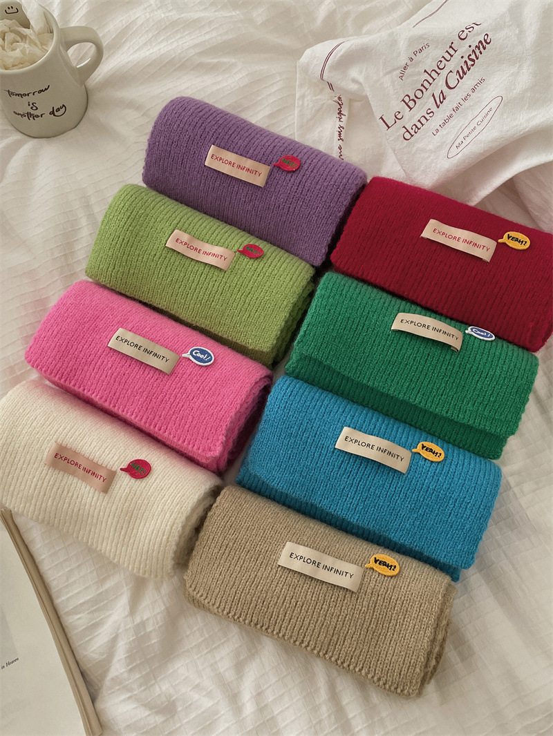 Sciarpe per bambini Moda invernale Instagram bavaglini lavorati a maglia per bambini e bambine_voghion.com