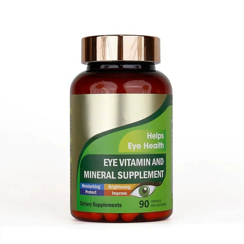 In-Stock Lutein Eye Vitamin Capsules 90 Capsules Tk Amazon Cross-Border Hot-Selling Product Source Factory Available for Oem/Em