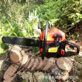 手提式链条油锯  家用导板汽油锯 小型园林消防伐木锯 图片