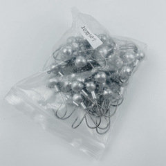 廠家批發鉛頭鈎鋒利鷹嘴鈎50個袋裝鉛頭鈎路亞配件軟餌鈎釣魚魚鈎