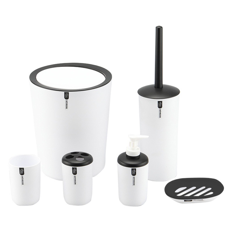 Conjunto de seis piezas de baño de lavado de color sólido transfronterizo exclusivo para el comercio exterior conjunto de baño en caja de color suministros traje de baño