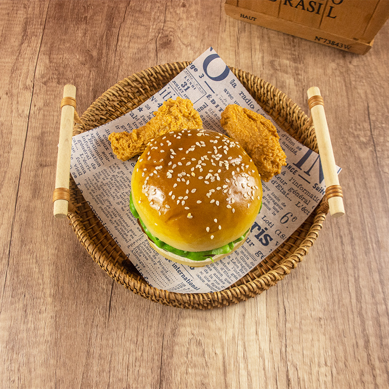Bandeja de comida desechable Papel de embalaje Papel de embalaje Bandeja de comida estilo ins Papel decorativo Papel absorbente Papel anti-aceite inglés retro