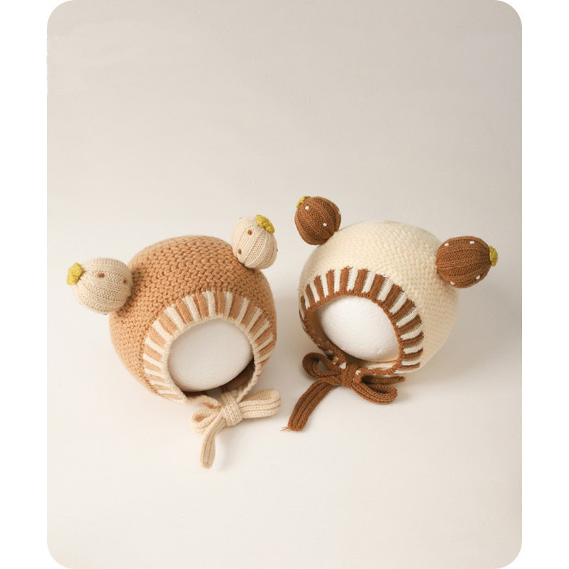 Sombreros para bebés otoño y invierno recién nacidos sombreros cálidos para hombres y mujeres sombreros de tejido para niños sombreros de lana