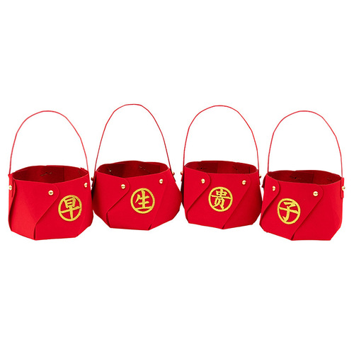 A collection of hand-held baskets for housewarming, new house decorations, fruit plate ornaments, moving ceremony supplies