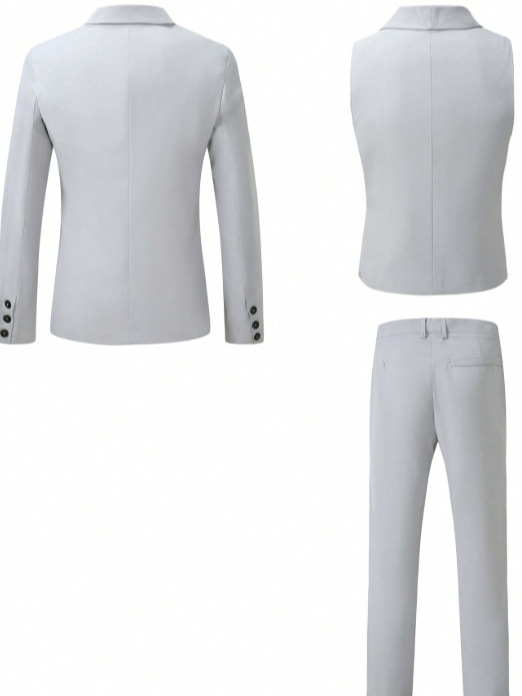 2026 trajes de hombre europeos y estadounidenses transfronterizos tres piezas ligeros de negocios cena chaleco de boda hombre Amazon