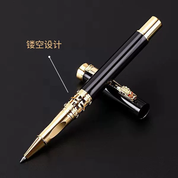 Spot supply retro faucet signature pen antique metal signature pen office writing pen laser LOGO