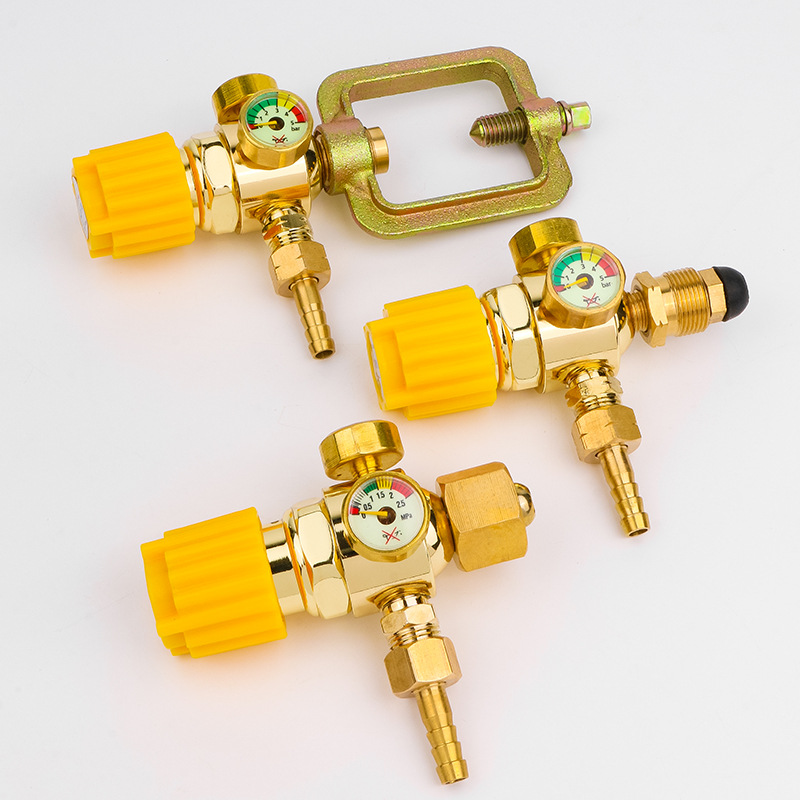 防摔氧气表乙炔丙烷表煤气罐减压器压力表节能型批发双表头减X20