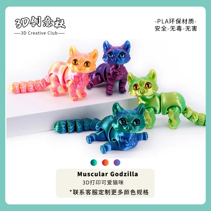 Милый ручка для стола, минифигура, игрушка, 3D, котёнок, кот, опт