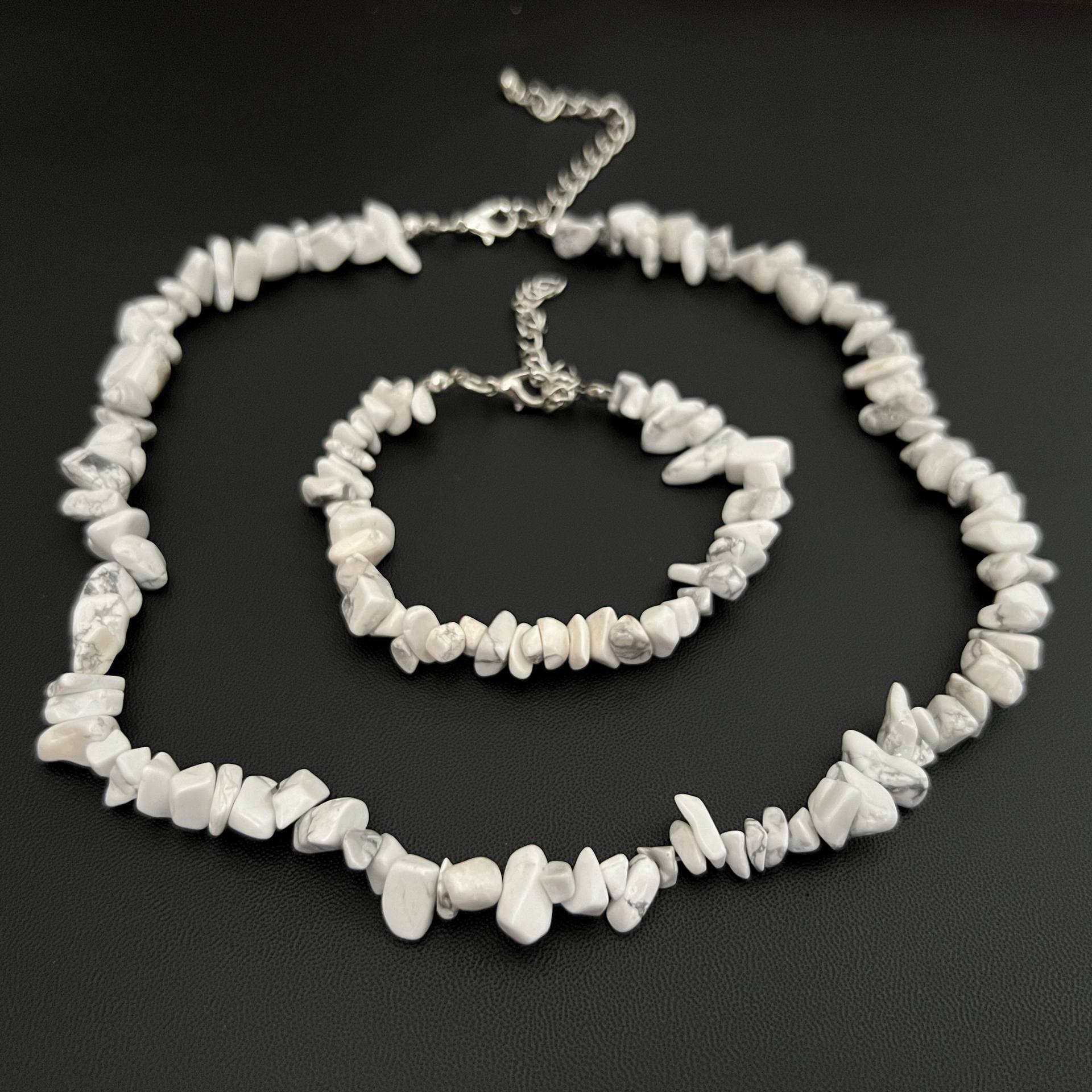 Fashion Irregular Natural Stone Handmade Bracelets Necklace display picture 2