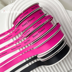 Xinyou Black Pink Series Rose Red Ribbon Flower Bouquet Ribbon Gift Packaging with Handmade Materials DIY Gift