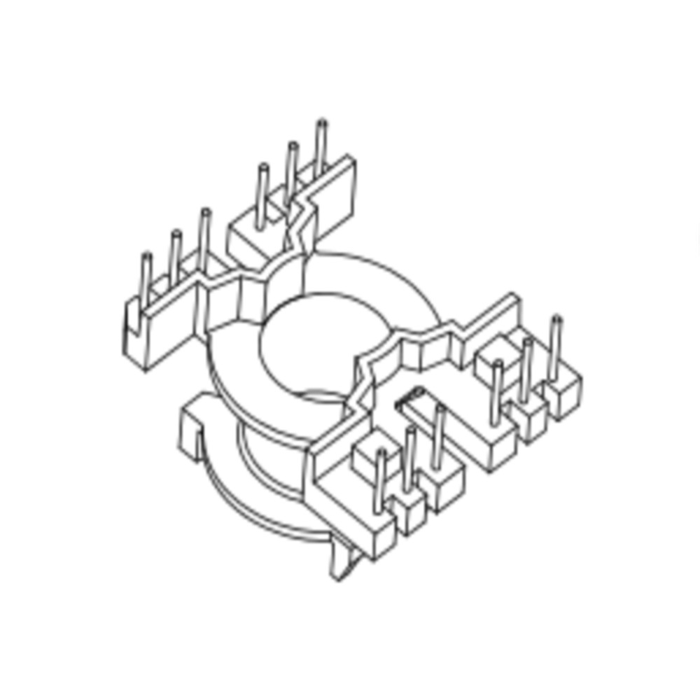 PQ2620 skeleton row spacing 30 widened 6+6 bakelite skeleton single slot transformer skeleton SMD skeleton vertical