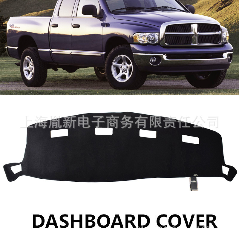 Xukey Is Suitable for Dodge Ram Black Dashboard Cover, Sun Protection Mat, Dashboard Protective Cover