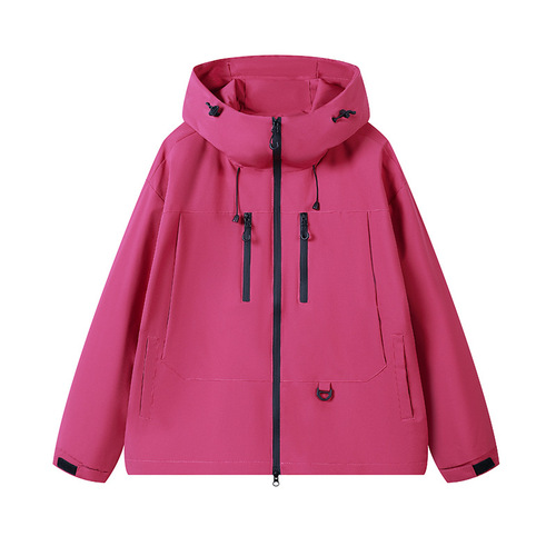 2025 Spring and Autumn New American Functional Hiking Waterproof Workwear Jacket Men's Down Jacket Thin Parka with Hood
