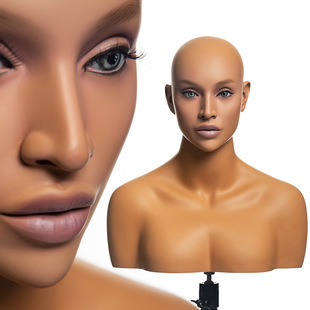 New female head model double shoulder model head European and American head model wig jewelry hat display props window display head model