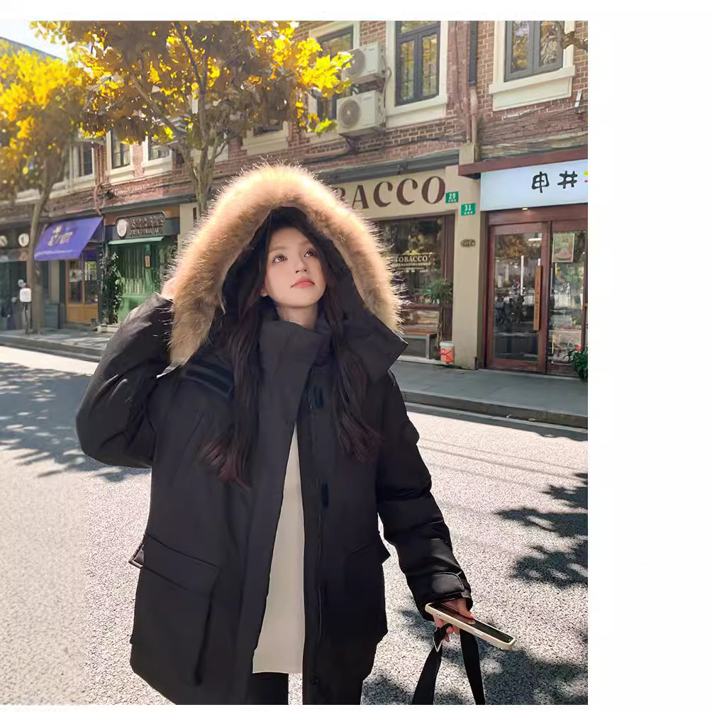 2024 nuevo invierno plumón chaqueta de algodón de invierno para mujeres largas inns herramientas de algodón de los estudiantes chaqueta de algodón de abrigo grueso image 8