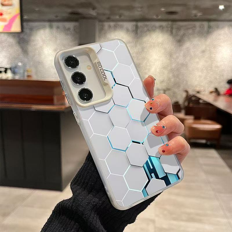 Honeycomb Mobile Phone Case for Samsung Galaxy S25 Note20 Cross Border Samsunga73s23s2 Japan and South Korea A56