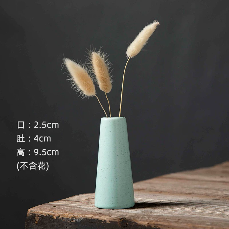 Ceramic Decorative Flower Vases, Handmade Small Tabletop Vase, Glazed Variants