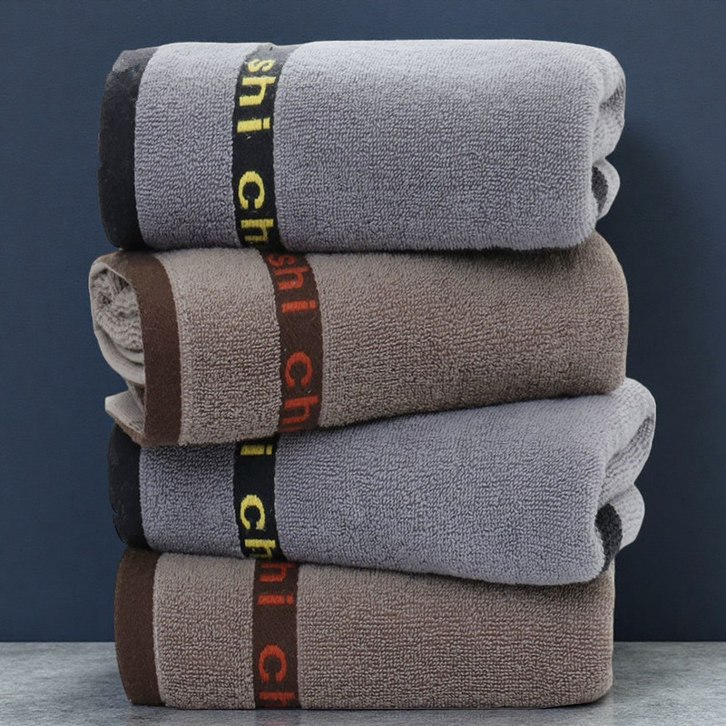 Extra Large Towel 90X40 Men's Bath Towel Cotton Soft Sweat-Absorbent Gym Adult Shower Towel