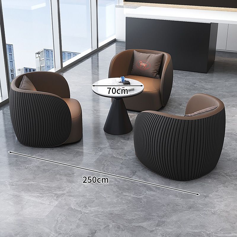 Oficina de ventas de lujo ligero Mesa y silla Hotel Lobby Sofá Sala de estar Sofá de recepción Combinación