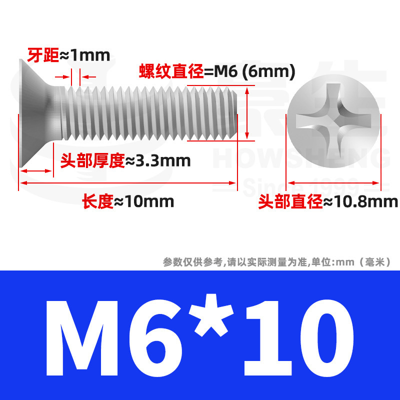 304ステンレスネジのネジの十字溝の平頭のネジのKMの機械の糸の小さいネジのm 2m 3m 4m 5m 6|undefined