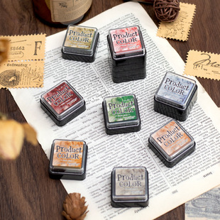 Flowing Color Combination Colorful Ink Pad Rubber Stamp Ink Pad Seal Ink Pad Kidsren's Finger Painting Fingerprint Painting Set