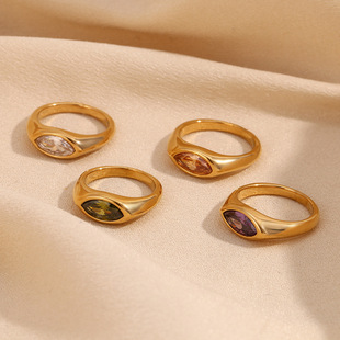 �W���羳���s�ٴ�r�����Ʒ316L���P��18K�R���ʯӡ�½�ָ