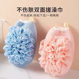 搓澡巾浴花二合一皮肤澡巾搓背家用浴球沐浴手套洗澡