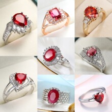 �������ʯ��ָŷ�����⼸����Ʒ���κ챦ʯ���ĸ߼���ʱ��ָ��Ů