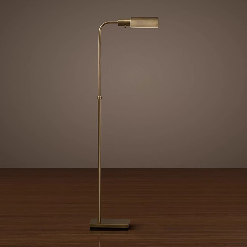 Chinese-Style Living Room Floor Lamp, Study Room, Light Luxury and High-End Reading Bedroom, Floor Lamp Next to the French Sofa