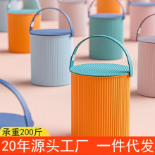 洗澡水桶凳塑料加厚可坐幼儿园家用浴室手提洗衣收纳桶带盖钓鱼桶