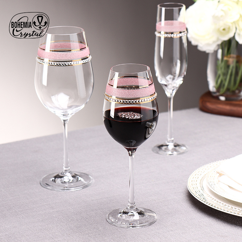 Checo Lexus importa la creatividad europea de lujo ligero sin plomo taza de cristal nueva taza de vino de uva de colores taza ligera
