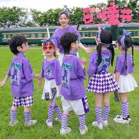 六一儿童啦啦队演出服表演幼儿园小学生运动会服装爵士舞女童街舞