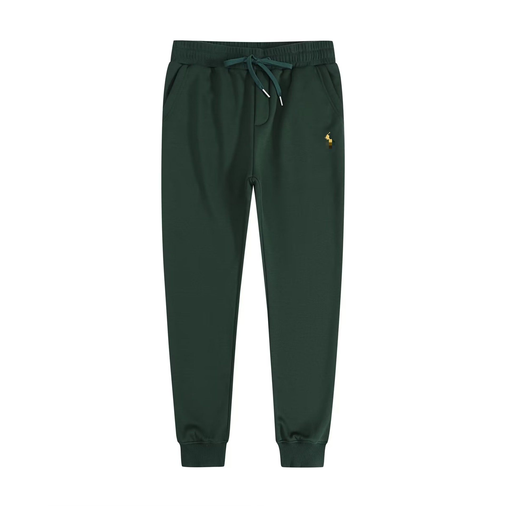 Dark green pants-gold label