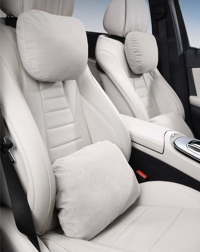 Protein Silicone Car Headrest Suitable for Mercedes-Maybach S-Class, Bmw, Tesla, Neck Support Pillow, Lumbar Cushion for Car Use