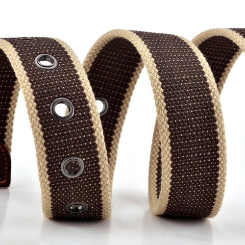 Canvas belt for men and women, casual pants belt, Korean style student needle buckle, youth military training belt, outdoor