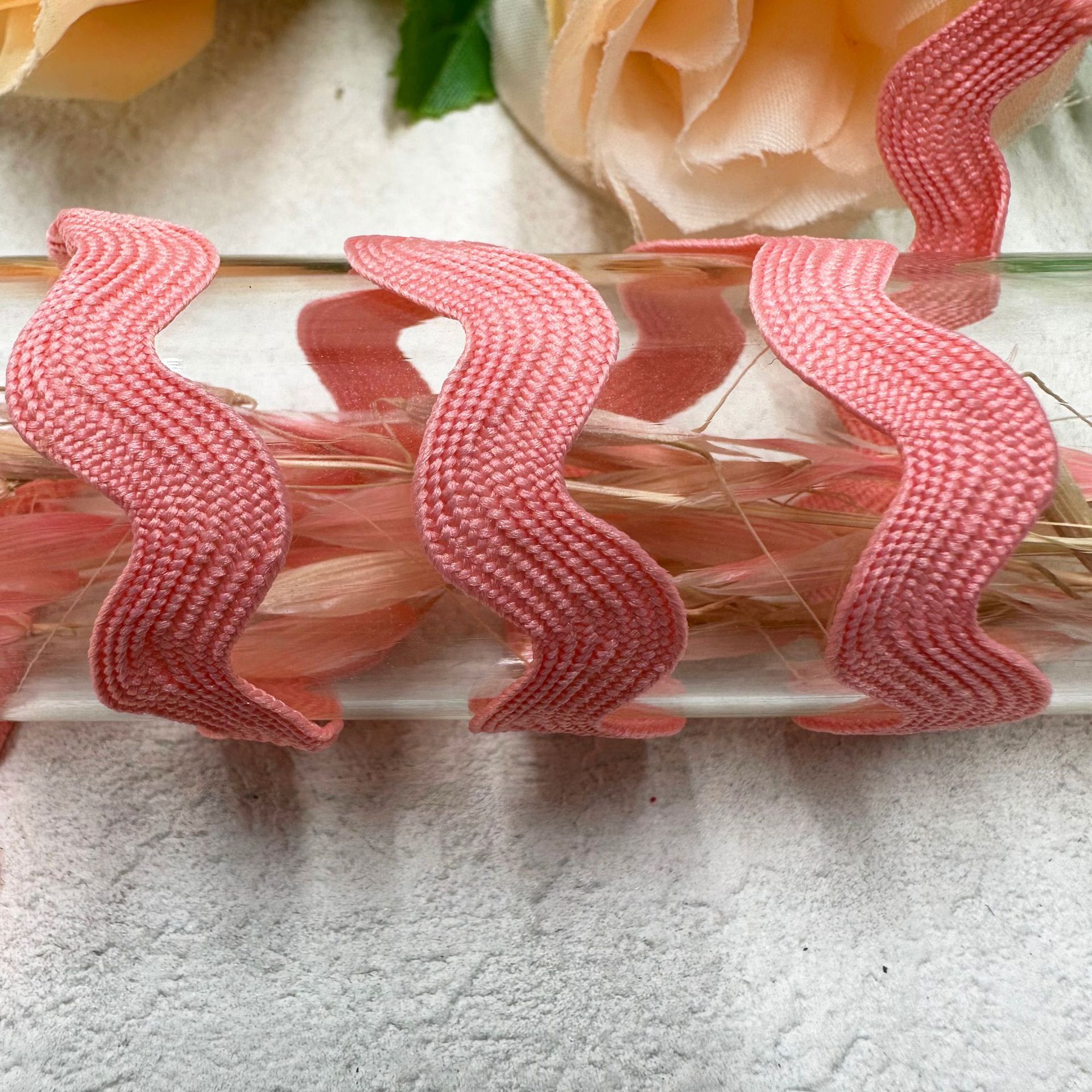 8mm onda sólida en forma de S curva banda de encaje cortina sombrero ropa infantil joyas de boda accesorios de ropa