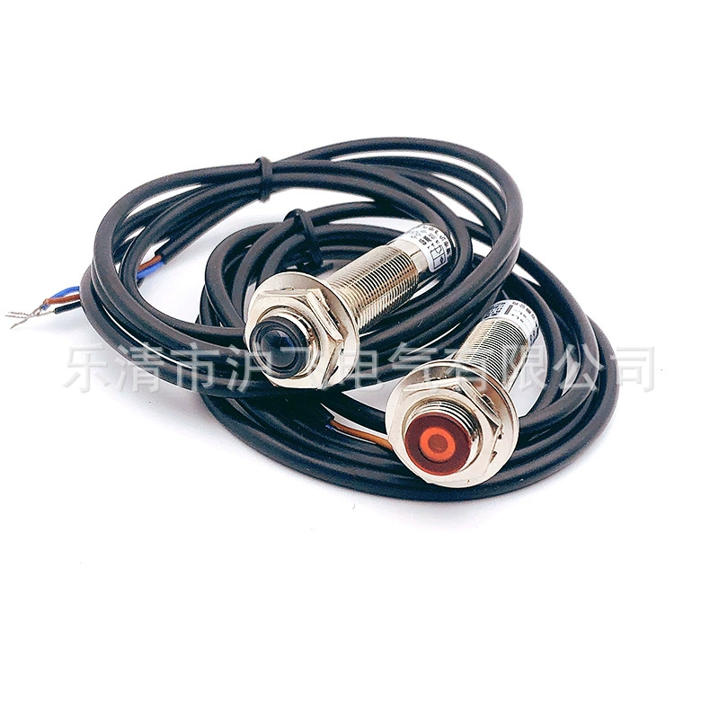 Оппозиционный лазерный датчик M12 красный свет пятно видимого света переключатель фотоэлектрического датчика сверхдальнего расстояния инфракрасный трехпроводной