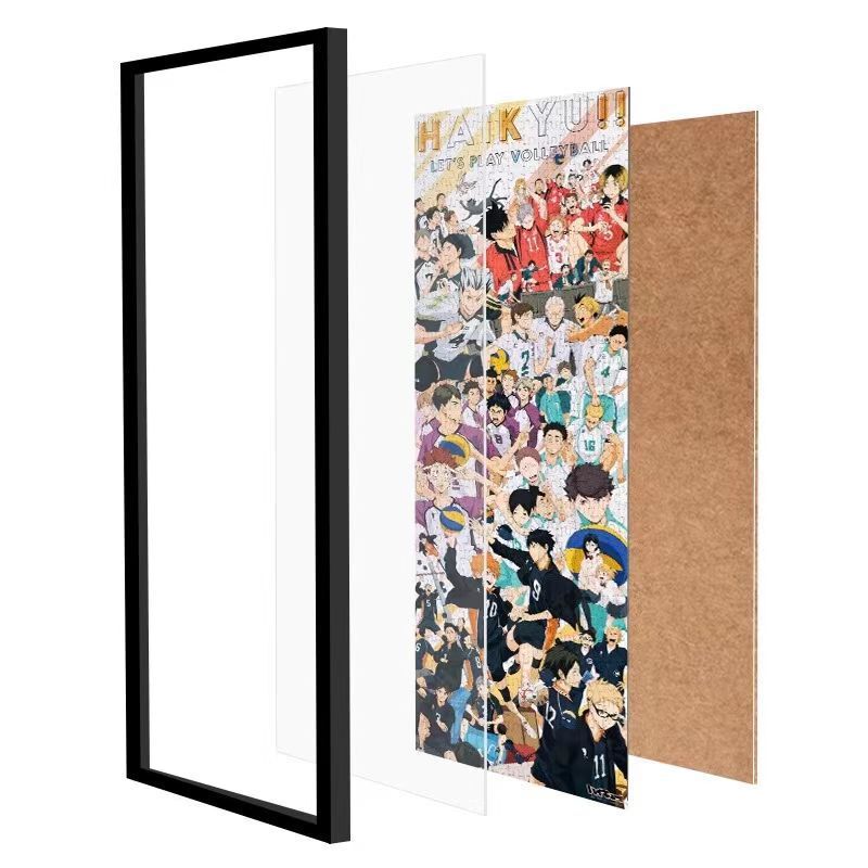 In-Stock Volleyball Youth Puzzle Wooden 102* 34cm Photo Frame Japan 950 Pieces Karasuno High School Gift