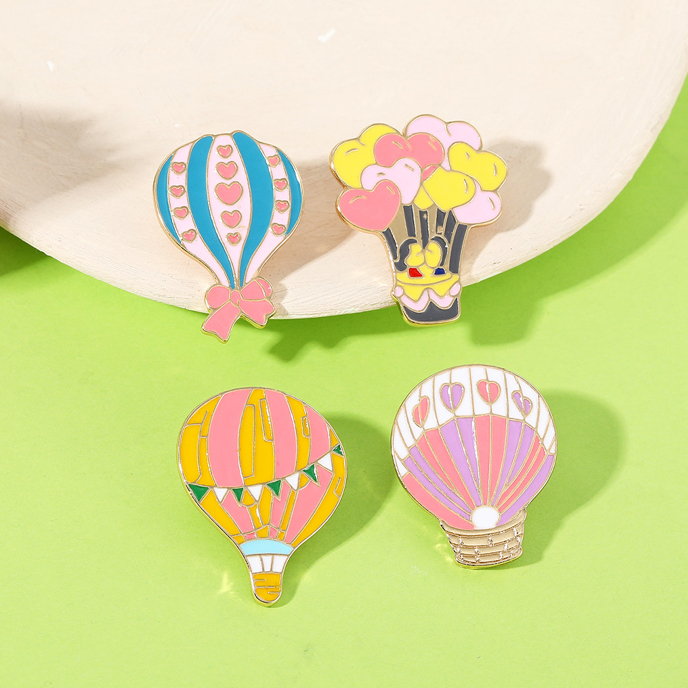 Enamel, Plating Design IG Style Pin Balloon Alloy Enamel Plating Unisex Brooches