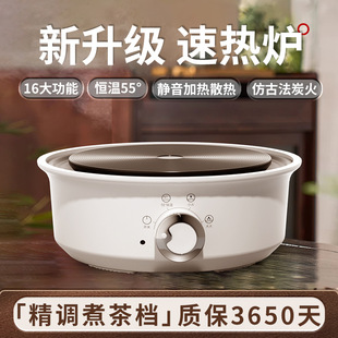 Electric Ceramic Stove for Tea Brewing, Electric Heating Stove for Tea Brewing, Water Boiling Glass Health-Preserving Teapot, Small Induction Cooker, Electric Stove, Silent