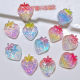 Resin accessories diy cartoon shoes flower hat cream glue children's headwear accessories AB glue gradient cut strawberry