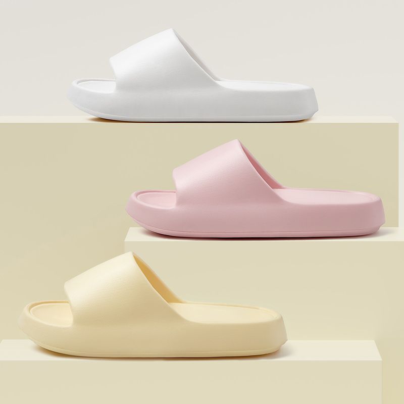 Baño en el hogar antideslizante fondo grueso zapatillas de mierda para mujeres de verano para hombres zapatillas frías para hombres de verano para el interior